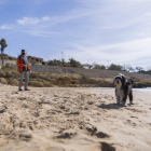 Imagen de la zona de la playa del Milagro donde estará permitida la entrada de perros durante el verano.