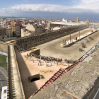 Recreación virtual del Circo romano sobre la actual Tarragona.