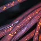 Imagen de archivo de un cable de fibra.