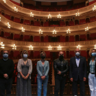 Plano general de la presentación del convenio entre el Teatre Fortuny de Reus y la Fundació 'La Caixa'
