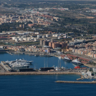 Imatge a vista de dron del Port de Tarragona.