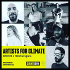 Artistas locales participan en esta acción contra el cambio climático.