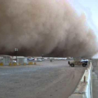 Imagen de una tormenta de arena en Kuwait.