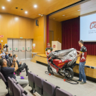 Imatge de la nova moto elèctrica i millorada de l'equip 'URVoltage Racing'.