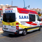 Imatge d'una ambulància del servei d'emergènices valencià.