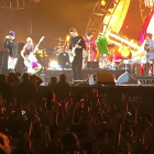 Imagen de los Red Hot Chili Peppers en concierto.