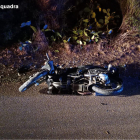 Imatge de la motocicleta amb què va tenir l'accident el denunciat.
