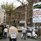 Cartel en la Rambla Nova de la 3ª Semana Cultural de los Países Catalanes, dedicada a Menorca, abril de 1983.