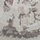 Detall de la decoració de la sala de la cúpula del Conjunt Monumental de Centcelles.