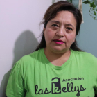 Vania Arana, miembro del colectivo Kelly, acrónimo de la expresión en castellano 'Laso que limpian'