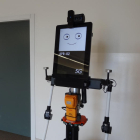 El prototipo del robot que mide el dióxido de carbono en un espacio cerrado.