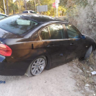 Estado del vehículo accidentado en Caldes de Malavella.