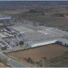 Imatge aèria de la planta de Mahle a Montblanc.