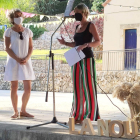 La alcaldesa de la Nuez y la presidenta de la Diputación durante el pregón.