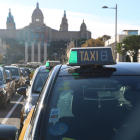 Imatge d'arxiu d'un taxi de Barcelona.