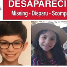 Cartel de alerta para encontrar a los dos menores que habían sido secuestrados.