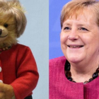 El peluche y Merkel.
