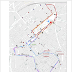 Plano del recorrido de la Sant Silvestre por las calles de Reus.