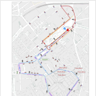 Plànol del recorregut de la Sant Silvestre pels carrers de Reus.