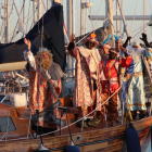 Els Reis d'Orient arribant en veler en una imatge d'arxiu.