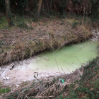 Los ecologistas denuncian un vertido de aguas con sedimentos provenientes de una empresa de áridos y hormigón en el río Glorieta.
