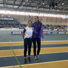 Las atletas del CA Tarragona Núria Caballero y Mireia López.