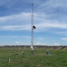 Una imatge de l'estació meteorològica automàtica de Raimat.
