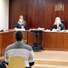 L'acusat d'abusar del fill de 5 anys, durant el judici a l'Audiència de Lleida.