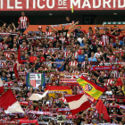 Afición en el Wanda Metropolitano.