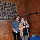Chayo Pérez y Rafi Chacón, ayer, en la Llar de Bonavista.