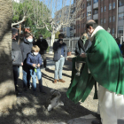 Moment de la benedicció d'animals de l'any passat.