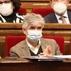 El conseller de Salut, Josep Maria Argimon, en una sessió de control al Govern durant el ple del Parlament.