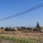 Vista de les obres on ha d'anar el prirmer vial d'accés a la Zona d'Activitats Logístiques.