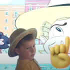 Imagen del vídeo que los niños y niñas de P3 hicieron sobre 'El barret del Nano Capità'