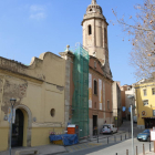 Detalle de pinturas en capillas laterales y techos de la antigua iglesia de Sant Francesc de Valls.