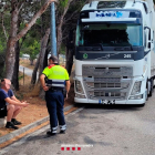El camionar fue detenido en el área de servicio de l'Hospitalet de l'Infant.
