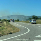 Un incendi de canyes provoca el tall de la circulació entre la TV-7421 i la C-37 entre Alcover i Valls