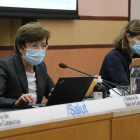 La secretaria de Salud Pública, Carmen Cabezas, y la presidenta del Comité Científico Asesor de Salud, la doctora Magda Campins.