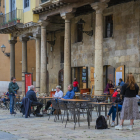 Imagen de archivo de la terraza de un bar del Pla de la Seu de Tarragona.