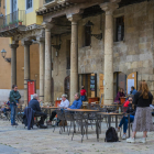 Imatge d'arxiu de la terrassa d'un bar del Pla de la Seu de Tarragona.