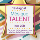 Cartell promocional del concurs «Més que talent» de Roda de Berà.