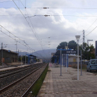 Imatge de l'estació de tren de Montblanc.