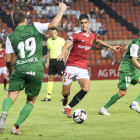 Marc Montalvo va ser l'encarregat d'iniciar les jugades des de la porteria de Manu García.