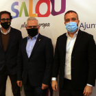 El director general de Turespaña, Maiguel Sanz; l'alcalde de Salou, Pere Granados i el director de l'Agència Catalana de Turisme, Narcís Ferrer.