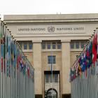 Pla general de l'edifici de les Nacions Unides a Ginebra.