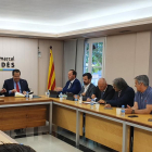 El conseller Elena s'ha reunit amb alcaldes del Baix Penedès.