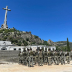 Imatge de la unitat de l'exèrcit que ha anat al Valle de los Caídos.
