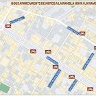 Las nuevas ubicaciones de aparcamientos para motos estarán en la Rambla Nueva y la Rambla Vieja.