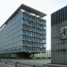 Imagen de la sede central de la OMS en Ginebra.