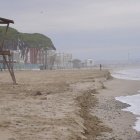 Este es el aspecto que presentaba la playa ayer.